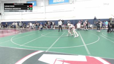 J-110 lbs Semifinal - Logan Ware, WV vs Nehemiah Brondyke, MI