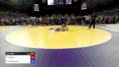 126 lbs Cons 64 #2 - Hunter Berger, HI vs Cody Vandermark, IA