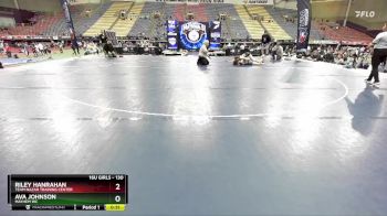 130 lbs Quarterfinal - Riley Hanrahan, Team Nazar Training Center vs Ava Johnson, Mayhem WC