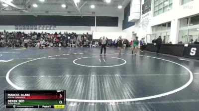 157 lbs Cons. Round 3 - Derek Seo, Aliso Niguel vs Marcel Blake, South Torrance