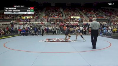 190 lbs Cons. Semi - Ali Simhiser, Fort Scott Hs vs Marley Gilliland, Holton Hs