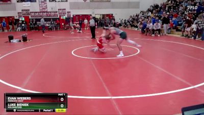 160 lbs Cons. Semi - Evan Wiebers, Mankato West vs Luke Bieniek, Holdingford