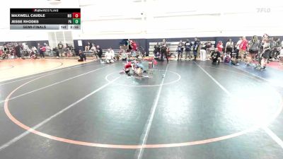 55 lbs Semifinal - Maxwell Caudle, MD vs Jesse Rhodes, PA