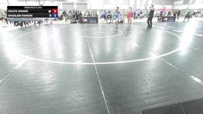 14U Girls - 165 lbs Champ. Round 3 - Kaliya Kinard, MT vs Shaelani Panser, ID