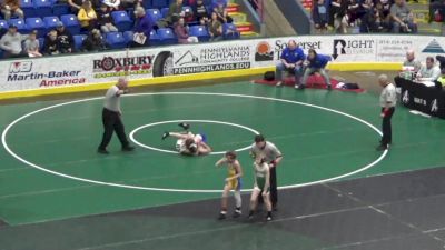 89 lbs Consi Of 32 #1 - Westley Hamman, South Williamsport vs Caidyn Dingle, Union City