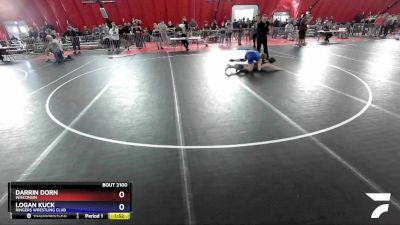 138 lbs Cons. Round 3 - Darrin Dorn, Wisconsin vs Logan Kuck, Ringers Wrestling Club