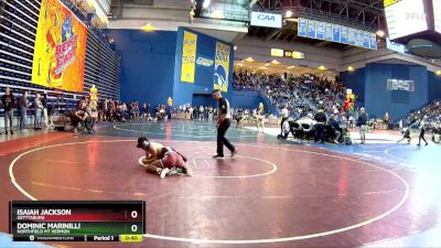 132 lbs Cons. Round 2 - Dominic Marinilli, Northfield Mt Hermon vs Isaiah Jackson, Gettysburg