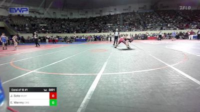 161 lbs Consi Of 16 #1 - Julian Soto, Mustang Middle School vs Elijah Wermy, Central Middle School