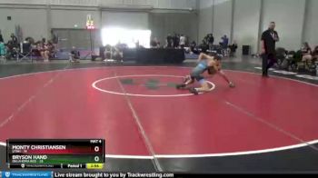 100 lbs Round 2 (8 Team) - Monty Christiansen, Utah vs Bryson Hand, Oklahoma Red