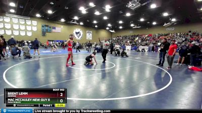 126 lbs Cons. Round 1 - Brent Lemm, Kerman vs Mac Mccauley New Guy In, Paso Robles