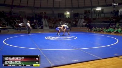 285 lbs Finals (2 Team) - James Bankston, Pratt Community College vs Nicholas Martinez, Colby Community College