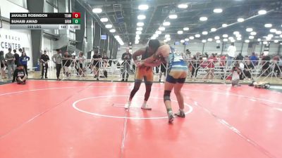 220 lbs Rr Rnd 3 - Jakaleb Robinson, Team Dark Horse Black - HSB vs Suhaib Awad, 5forty Brawlers - HSB