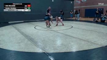 130 lbs Round 5 - Ava Williams, All In Wrestling Academy vs Kiana Trudell, Fighting Squirrels Wrestling Club