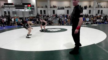 150 lbs Round Of 16 - Israel Borges, Southeastern vs Luka Saganic, Mt. Hope