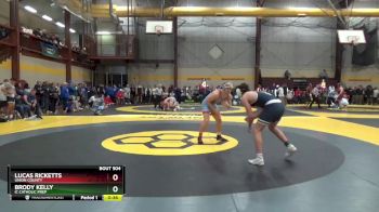 175 lbs Cons. Round 3 - Brody Kelly, IC Catholic Prep vs Lucas Ricketts, Union County