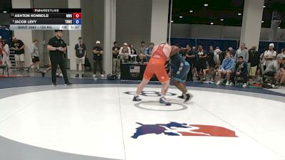 125 kg Champ. Rd Of 16 - Ashton Honnold, Moen Wrestling Academy vs Jacob Levy, Tar Heel Wrestling Club