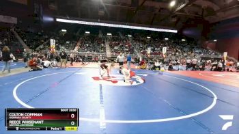 2A-132 lbs Champ. Round 1 - Colton Coffman, Niobrara County vs Reece Whisenant, Greybull/Riverside