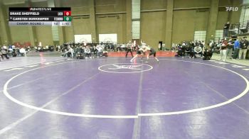 132 lbs Champ. Round 1 - Drake Sheffield, Lincoln Christian vs Carsten Burkemper, Ft. Zumwalt North