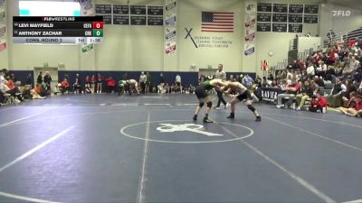 165 lbs Cons. Round 2 - Anthony Zachar, Cedar Rapids Kennedy vs Levi Mayfield, Cedar Falls