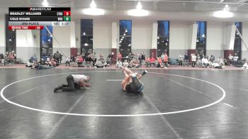 157 lbs 3rd Place - Bradley Williams, Team Stronghold vs Cole Evans, West Virginia