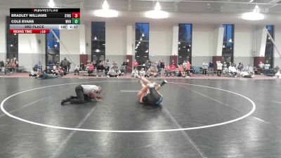 157 lbs 3rd Place - Bradley Williams, Team Stronghold vs Cole Evans, West Virginia