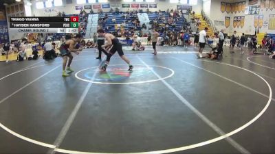 157 lbs Champ. Round 3 - Hayden Hansford, Port Charlotte High School vs Thiago Vianna, Trident Wrestling Club