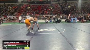 3A 220 lbs Cons. Round 1 - Artzeiz Christiansen, Marsh Valley vs Braeden Furniss, Teton