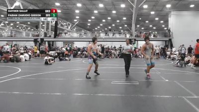 190 lbs Semis & 1st Wrestleback (8 Team) - Xayden Sallit, Grit Mat Club Blue vs Fabian Zamudio Gibson, Team Shutt GT
