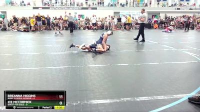98 lbs Round 1 (6 Team) - Breanna Higgins, BHWC Florida Supreme vs Ice McCormick, Quest For Gold