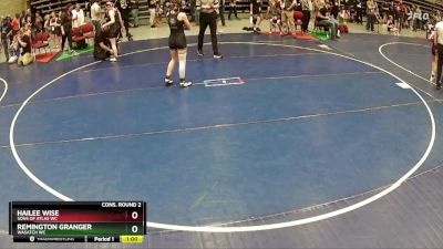 110 lbs Cons. Round 2 - Hailee Wise, Sons Of Atlas WC vs Remington Granger, Wasatch WC
