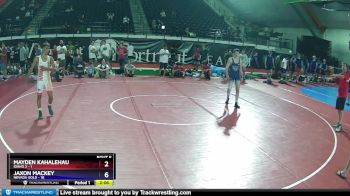 132 lbs Champ Round 1 (16 Team) - Mayden Kahalehau, Idaho 2 vs JAXON MACKEY, Nevada GOLD