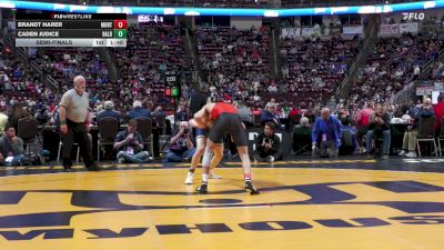 145 lbs Semifinal - Brandt Harer, Montgomery vs Caden Judice, Bald Eagle Area