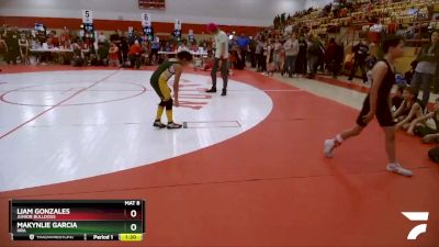 68-74 lbs Round 5 - Liam Gonzales, Junior Bulldogs vs Makynlie Garcia, HRA