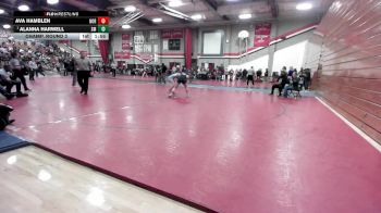 135 lbs Champ. Round 3 - Alanna Harwell, St. Mary`s vs Ava Hamblen, Norco