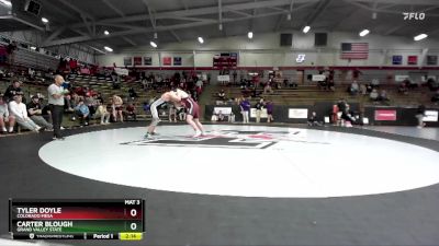 285 lbs Quarterfinal - Tyler Doyle, Colorado Mesa vs Carter Blough, Grand Valley State