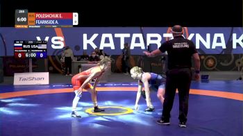 53 kg Bronze - Ekaterina Poleshuchuk, RUS vs Amy Fearnside, USA