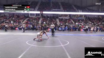 55 lbs Semifinal - Bryson Mills, WTC vs Kasen Robinson, Holcomb WC