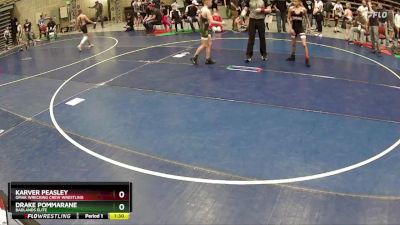 99 lbs Quarterfinal - Karver Peasley, Omak Wrecking Crew Wrestling vs Drake Pommarane, Badlands Elite