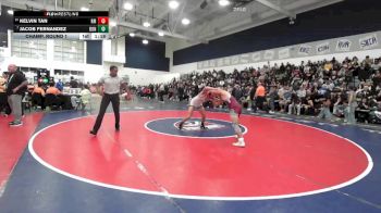 132 lbs Champ. Round 1 - Jacob Fernandez, Bonita vs Kelvin Tan, Rancho Mirage