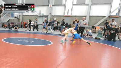 82 lbs Champ. Rd Of 32 - Elijah Jarvis, Team Real Life Wrestling vs Gunnar Rachor, Cowboy Mat Club