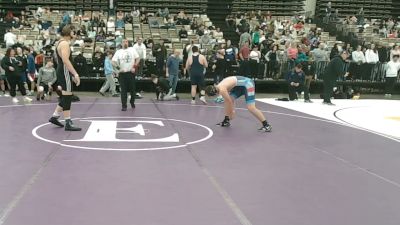 190-I lbs Quarterfinal - Brayden Hinrichsen, Upper Township vs Wyatt Brennan, North East Vipers