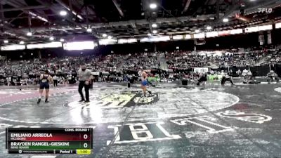 120 lbs Cons. Round 1 - Brayden Rangel-Giesking, Bend Senior vs Emiliano Arreola, Hillsboro