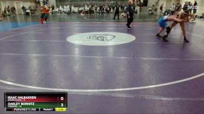 135 lbs Finals (8 Team) - Isaac Halbakken, Dover-Eyota vs Oakley Bornitz, TMBWWG