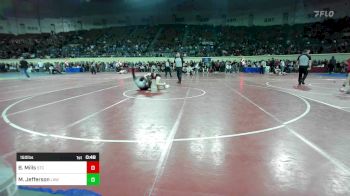 150 lbs Consi Of 8 #1 - Brody Mills, Sallisaw Takedown Club vs Maliki Jefferson, Highlander Wrestling