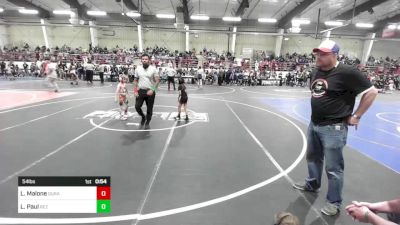 54 lbs Round Of 16 - Landon Malone, Durango WC vs Layshaun Paul, Rez WC