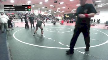 130 lbs Cons. Round 3 - Sophia Lopez, Canyon vs Eneani Gomez, Pacifica