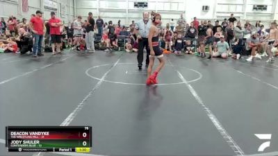 80 lbs Finals (2 Team) - Elijah Petit, Contenders Blue vs Isa Adams, The Wrestling Mill