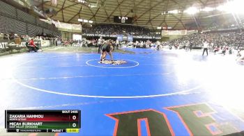 2A 215 lbs 3rd Place Match - Micah Burkhart, East Valley (Spokane) vs Zakaria Hammou, North Kitsap