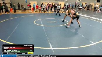 171 lbs Quarterfinal - Zachary Priebe, Service High School Cougars vs Josiah James, Dimond