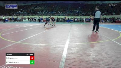 200 lbs Consi Of 32 #1 - Stryker Squire, Enid Junior High vs Kamden Weatherly, PC Takedown